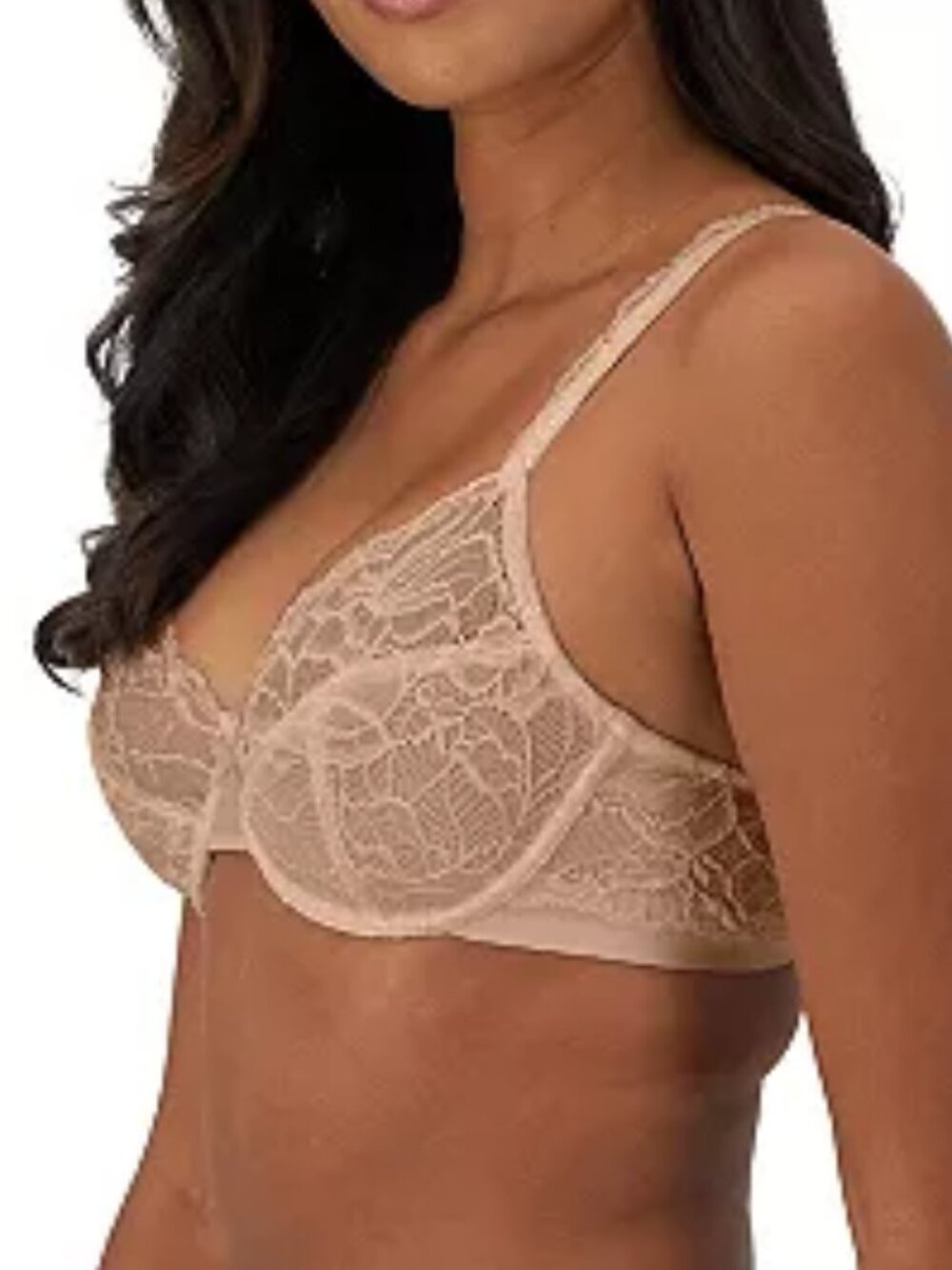 Bali Lace Desire Full-Figure Underwire Bra DF6543, Color: Evening Blush, 38C - Picture 2 of 3